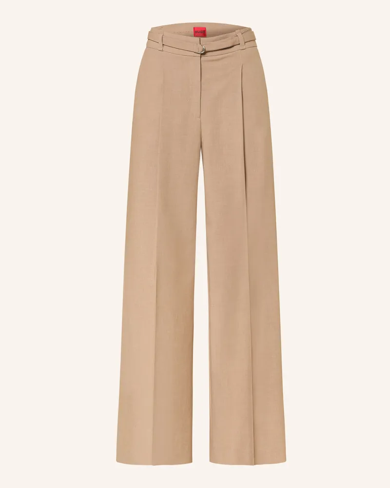 HUGO BOSS Marlenenhose HAWELSA Beige