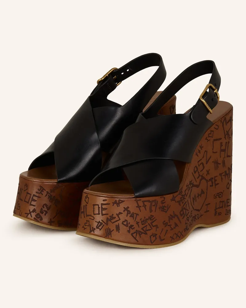 Chloé Wedges Maxime schwarz 001