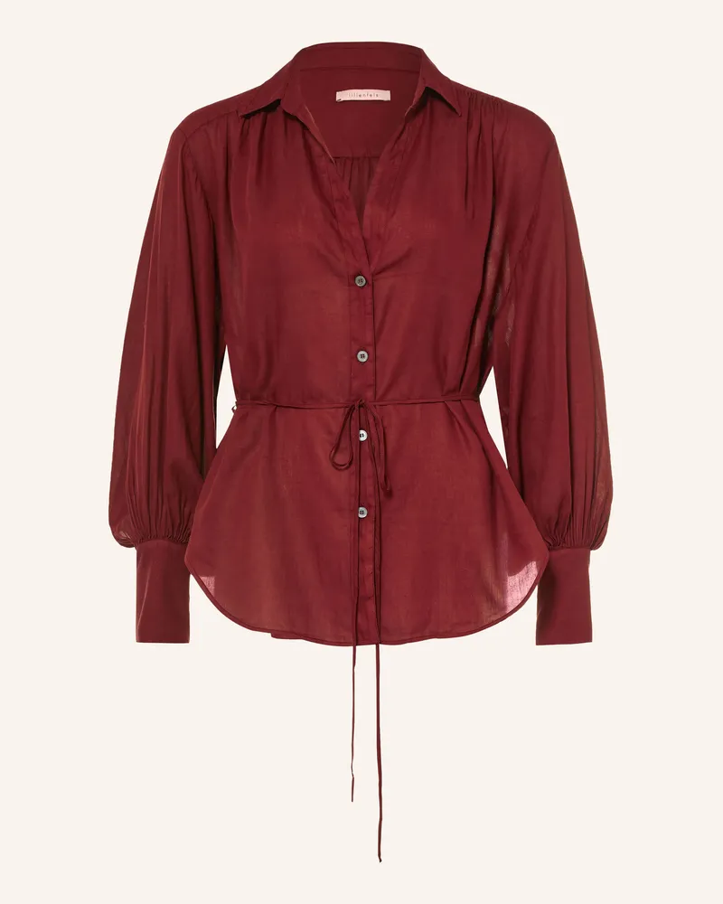 lilienfels Bluse rot Dunkelrot