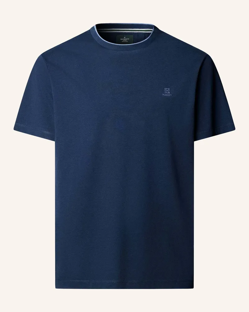 Hackett T-Shirt Heritage H Small Logo blau Blau