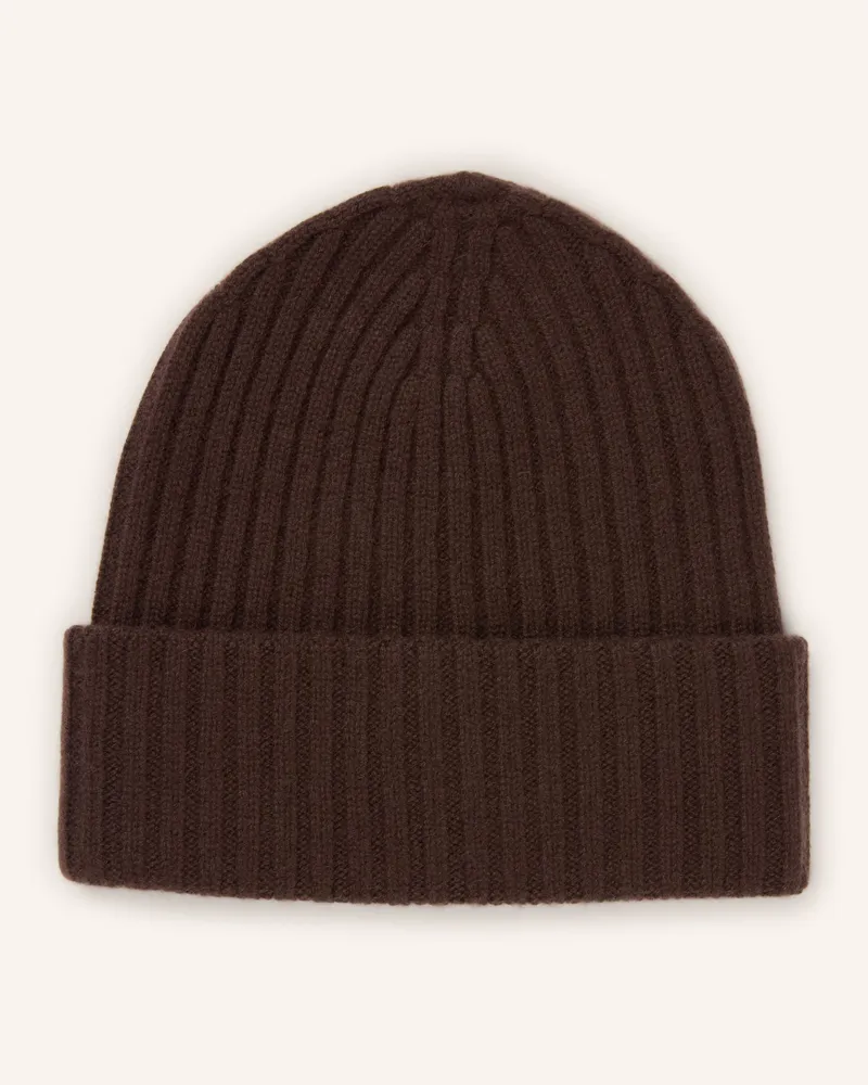 S. Marlon Cashmere-Mütze braun Dunkelbraun