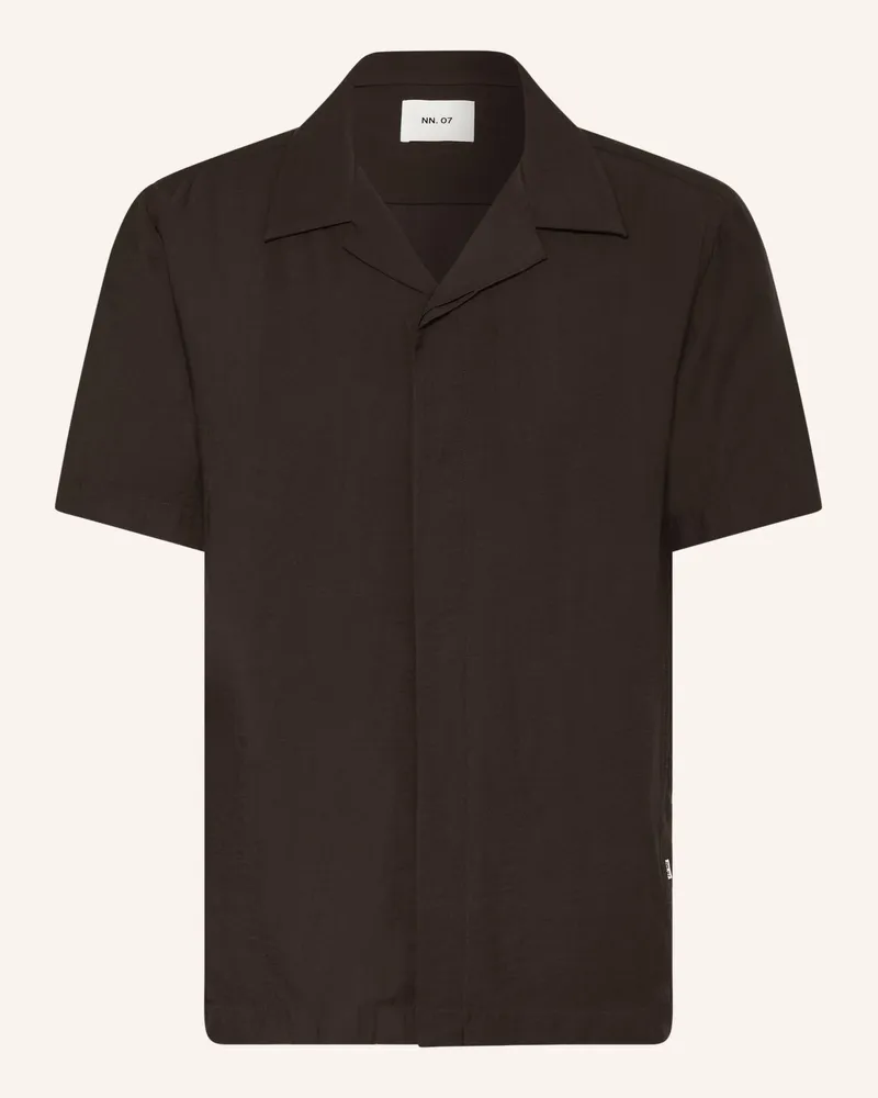NN 07 Resorthemd Hank Relaxed Fit braun Dunkelbraun