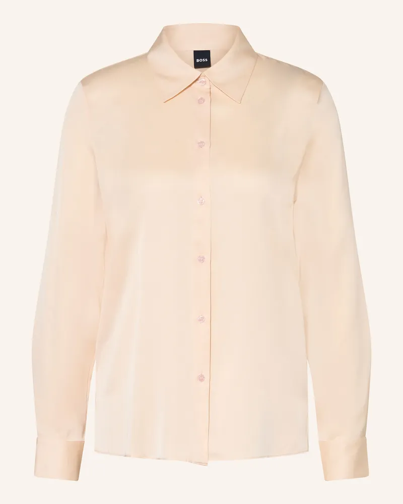HUGO BOSS Hemdbluse Bonya Aus Seide rosa Creme