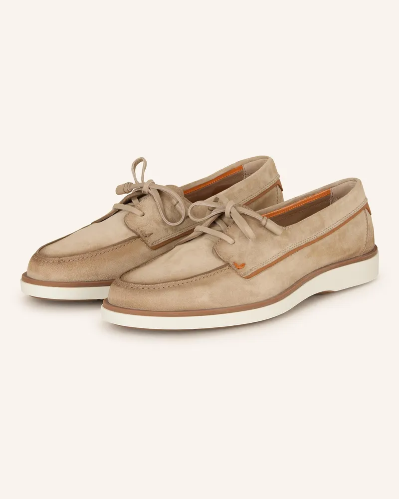 Santoni Schnürer braun Braun