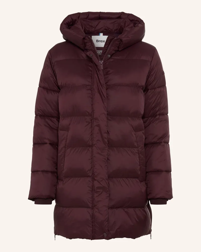 Brax Pufferjacket|Long-Jacke Style Tori lila Dunkellila