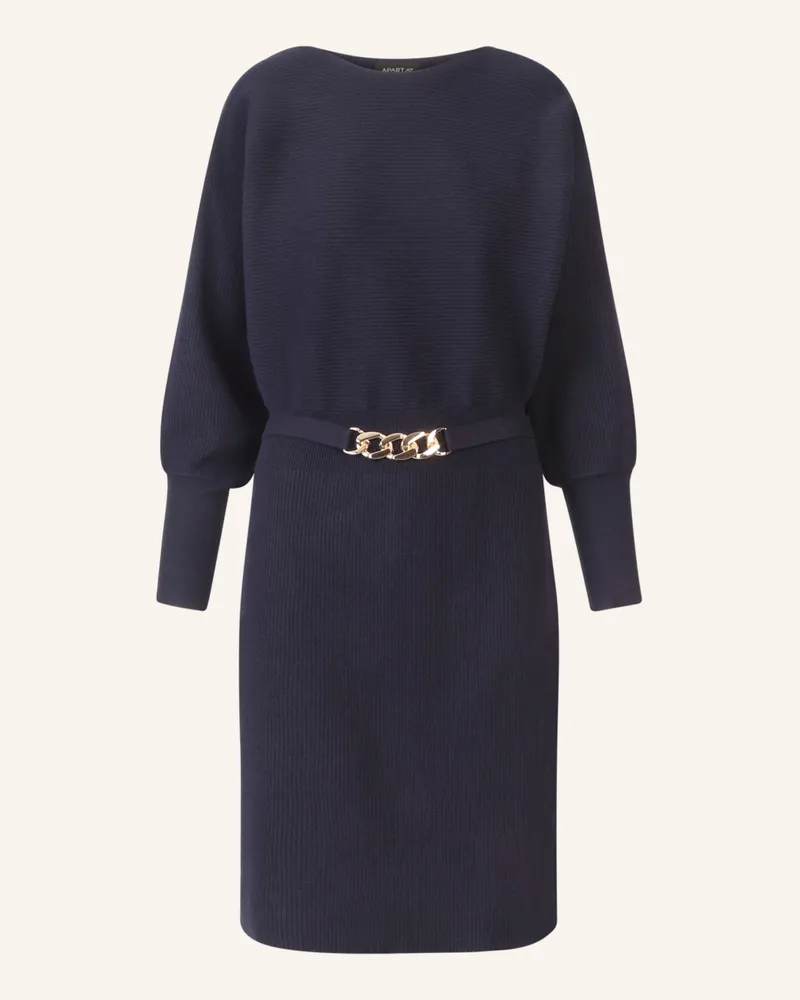 Apart Strickkleid blau Dunkelblau
