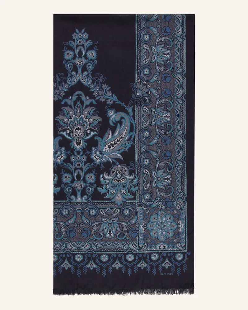 Etro Schal Dunkelblau