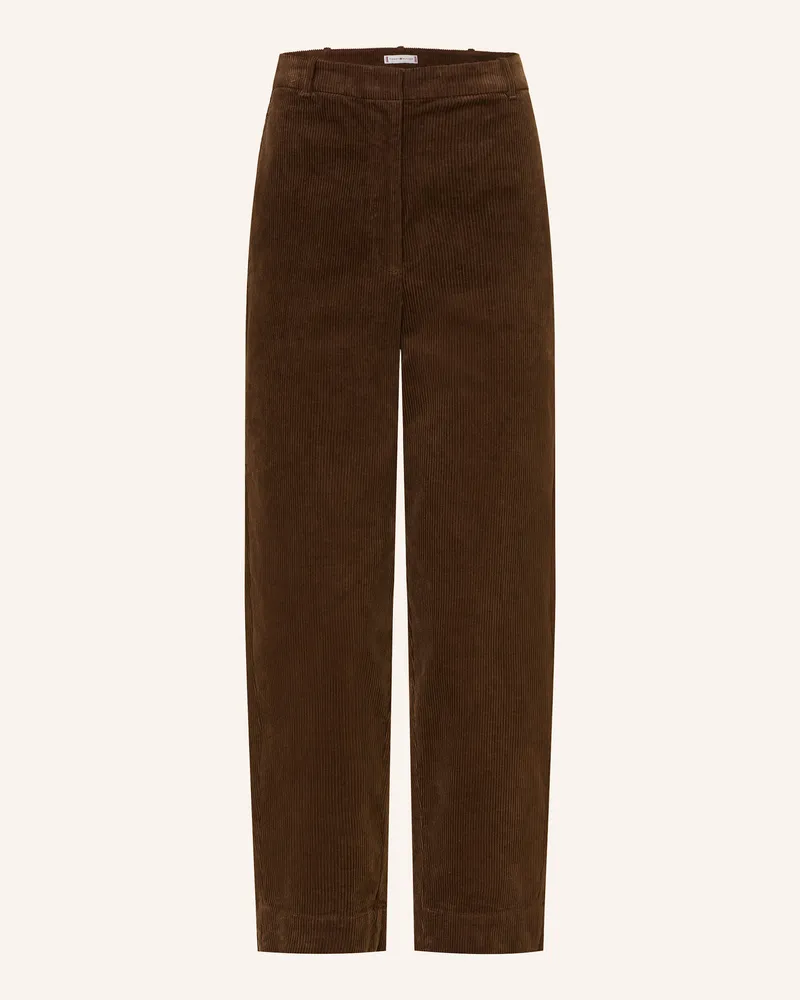 Tommy Hilfiger Cropped-Cordhose braun Dunkelbraun