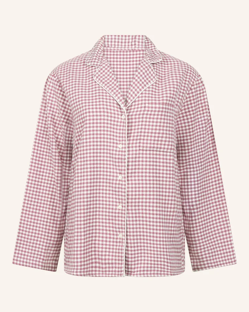 Hunkemöller Pyjama-Jacke FLANNEL Lila