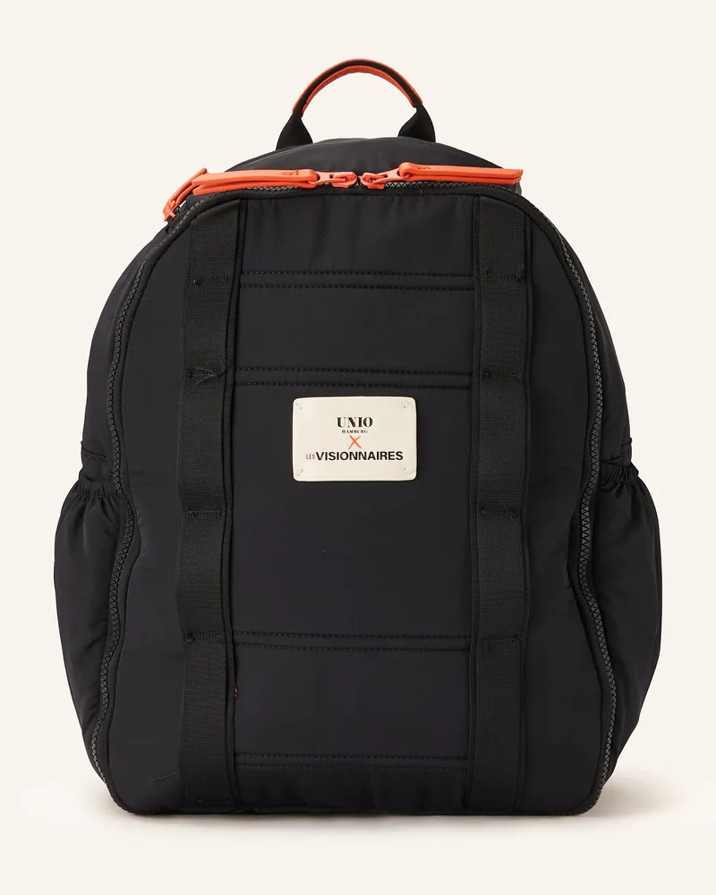 UNIO Rucksack Puffy Mit Laptop-Fach schwarz Schwarz