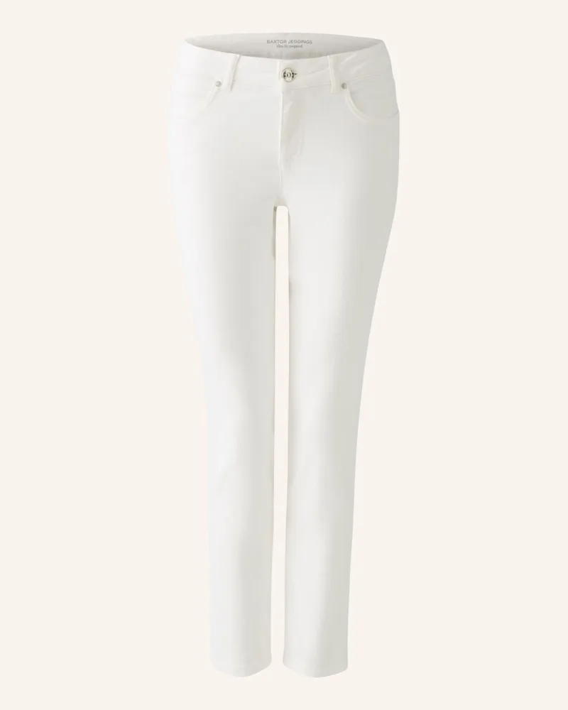 Oui  Skinny Jeans BAXTOR CROPPED Weiss