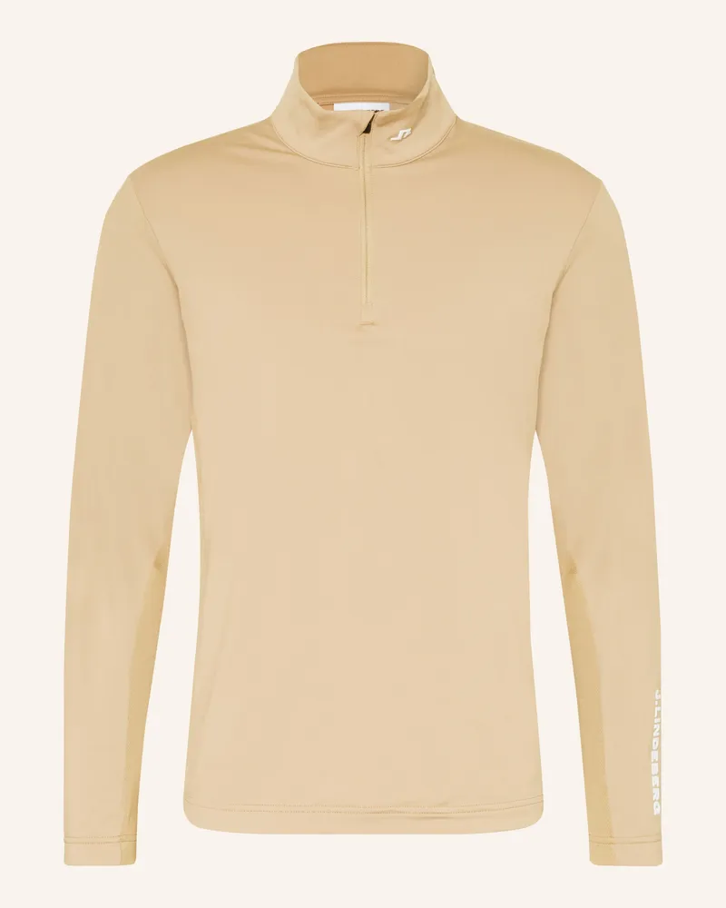 J.Lindeberg Funktionsshirt beige Hellblau