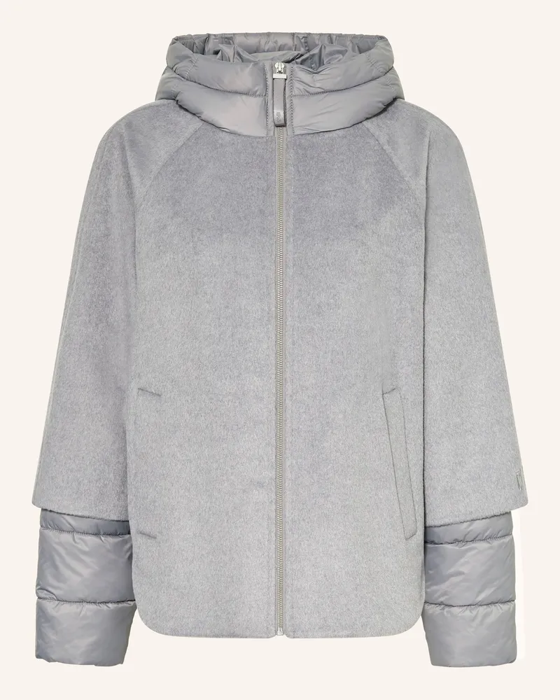 COMMA Jacke im Materialmix Grau