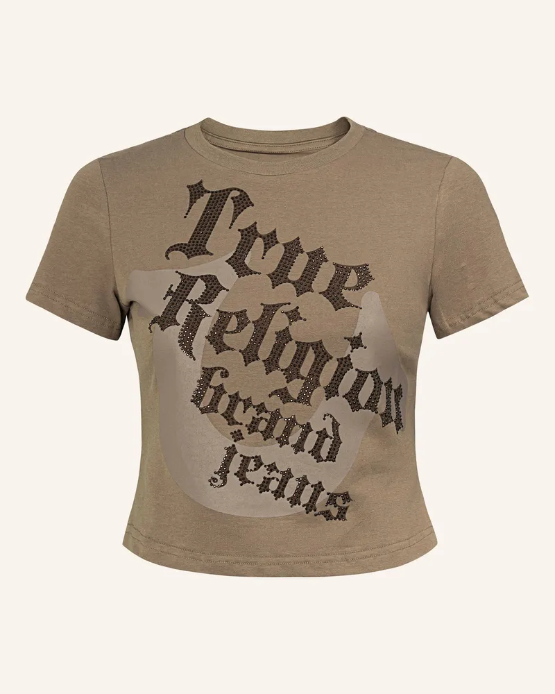 True Religion T-Shirt braun Hellbraun