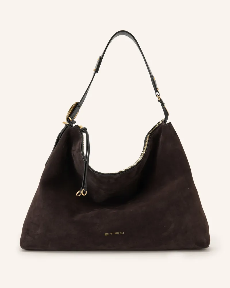 Etro Schultertasche braun Dunkelbraun