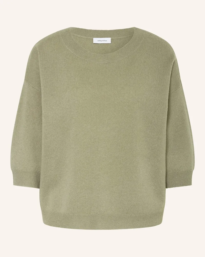 Darling Harbour Cashmere-Pullover mit 3/4-Arm Salbei