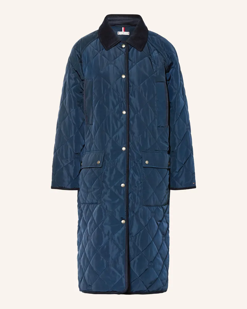 Tommy Hilfiger Steppmantel blau Dunkelblau