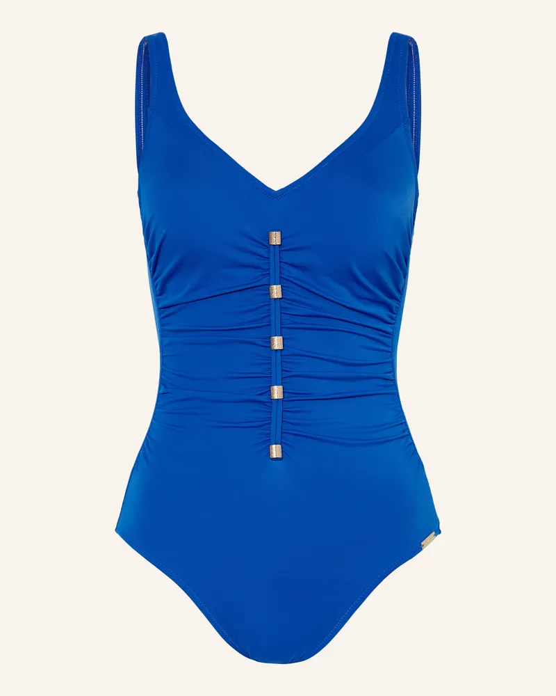 Charmline Shape-Badeanzug Uni blau Blau