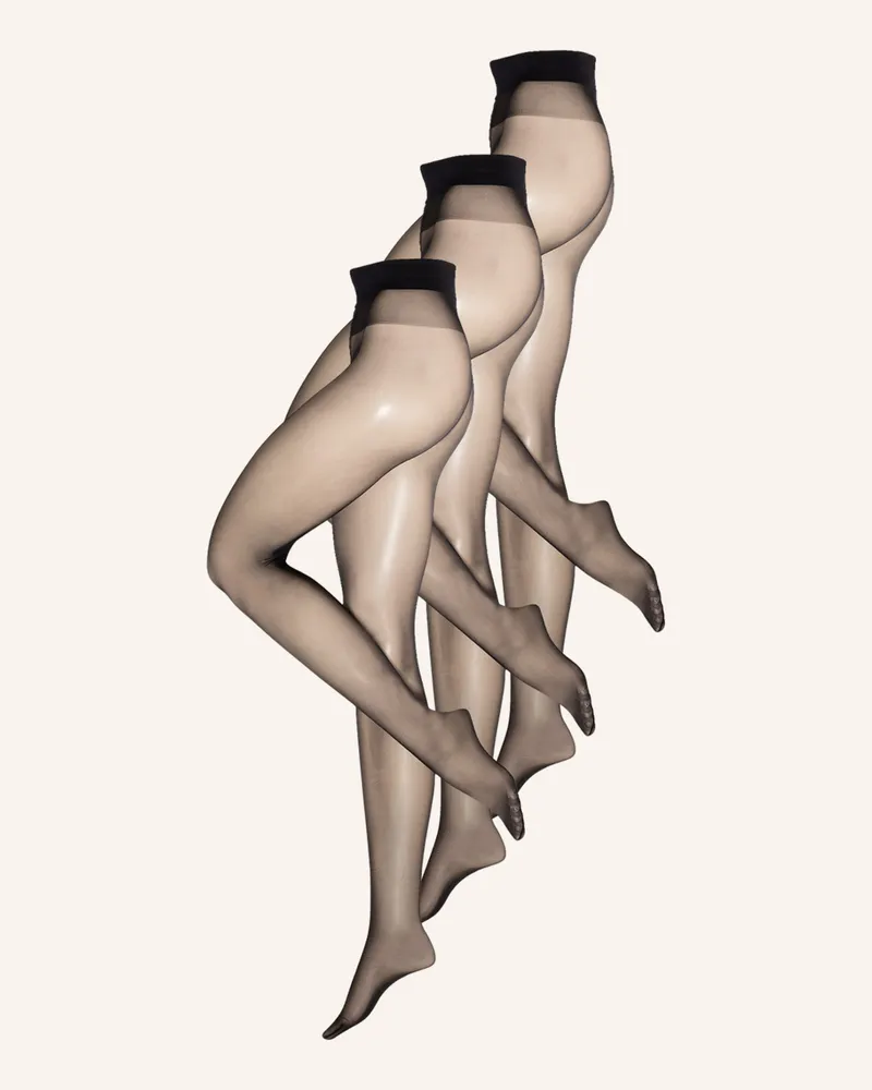 Wolford 3er-Pack Feinstrumpfhosen Satin Touch Comfort schwarz 7005