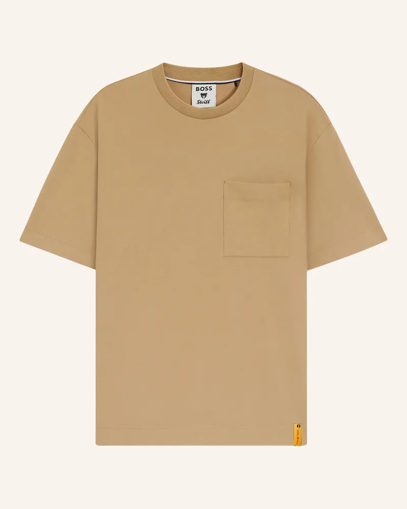 HUGO BOSS T-Shirt C-TAMES 180 Relaxed Fit Beige