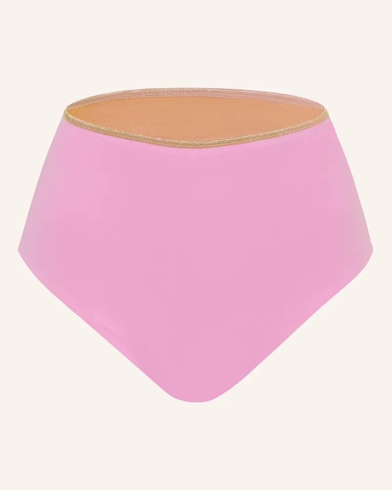 MYMARINI High-Waist-Bikini-Hose SHINE zum Wenden mit UV-Schutz 50 Rosa