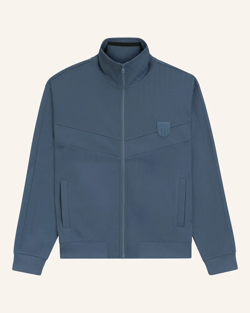 HUGO BOSS Sweatshirt DAVRONTO Relaxed Fit Blau