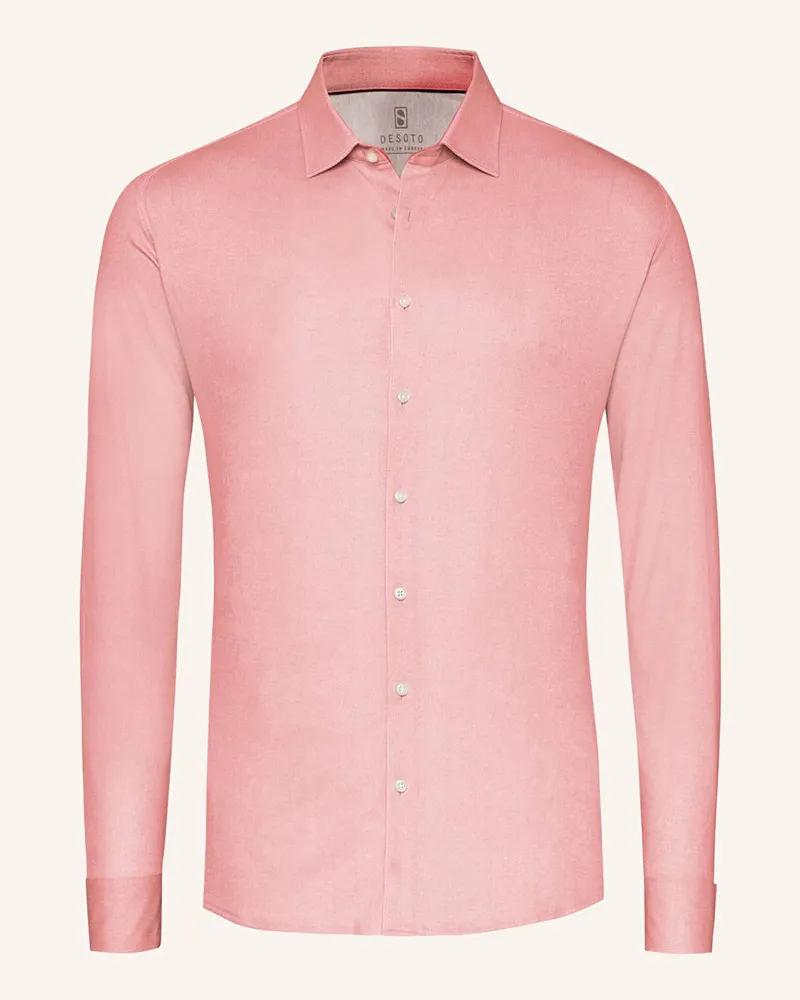 DESOTO Jerseyhemd Slim Fit Lachs