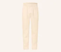 Hose Im Jogging-Stil Regular Fit Mit Leinen beige
