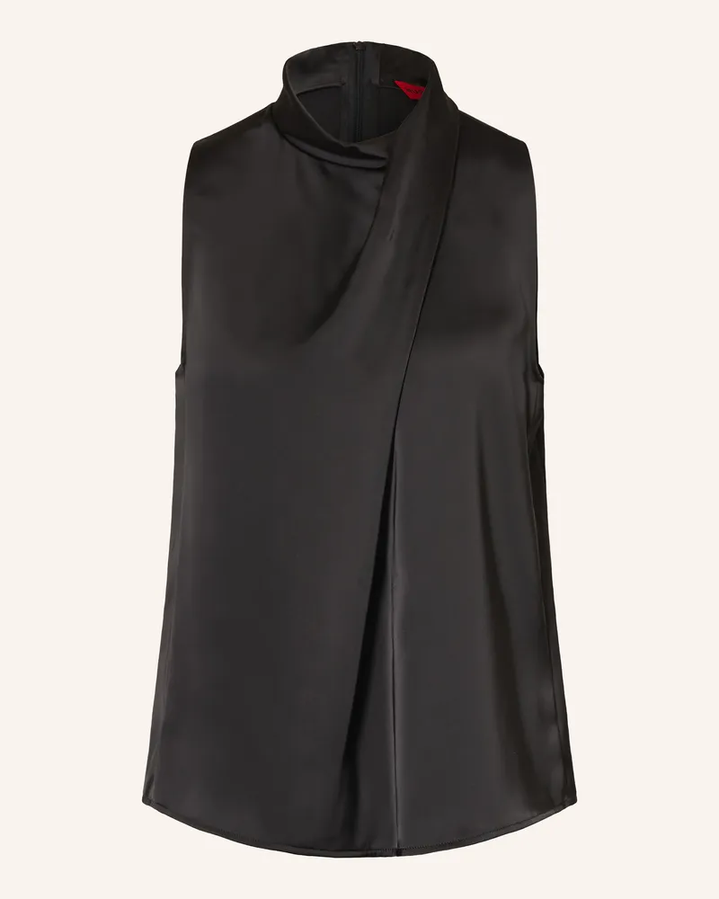 HUGO BOSS Blusentop Chelina schwarz Schwarz