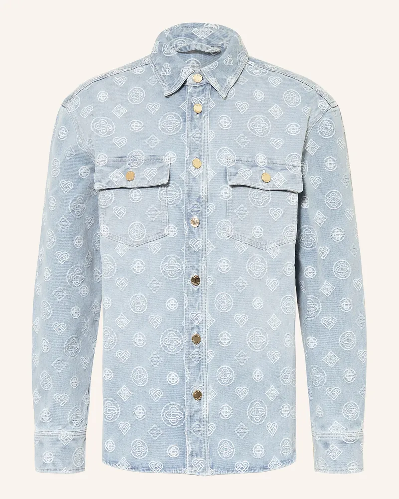 Casablanca Paris Jeanshemd Comfort Fit blau Hellblau