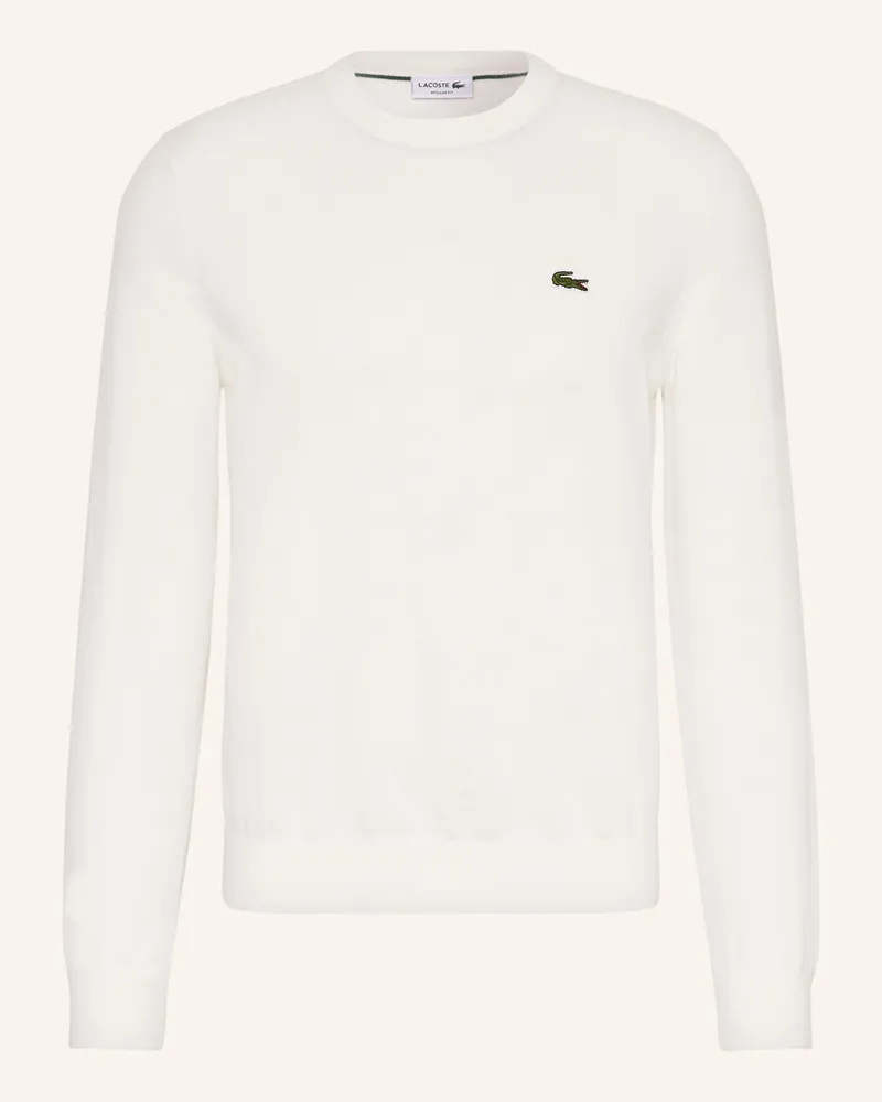 Lacoste Pullover weiss Ecru