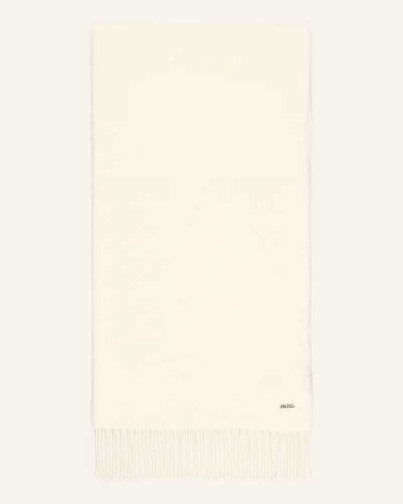 HUGO BOSS Schal Zesy weiss Creme