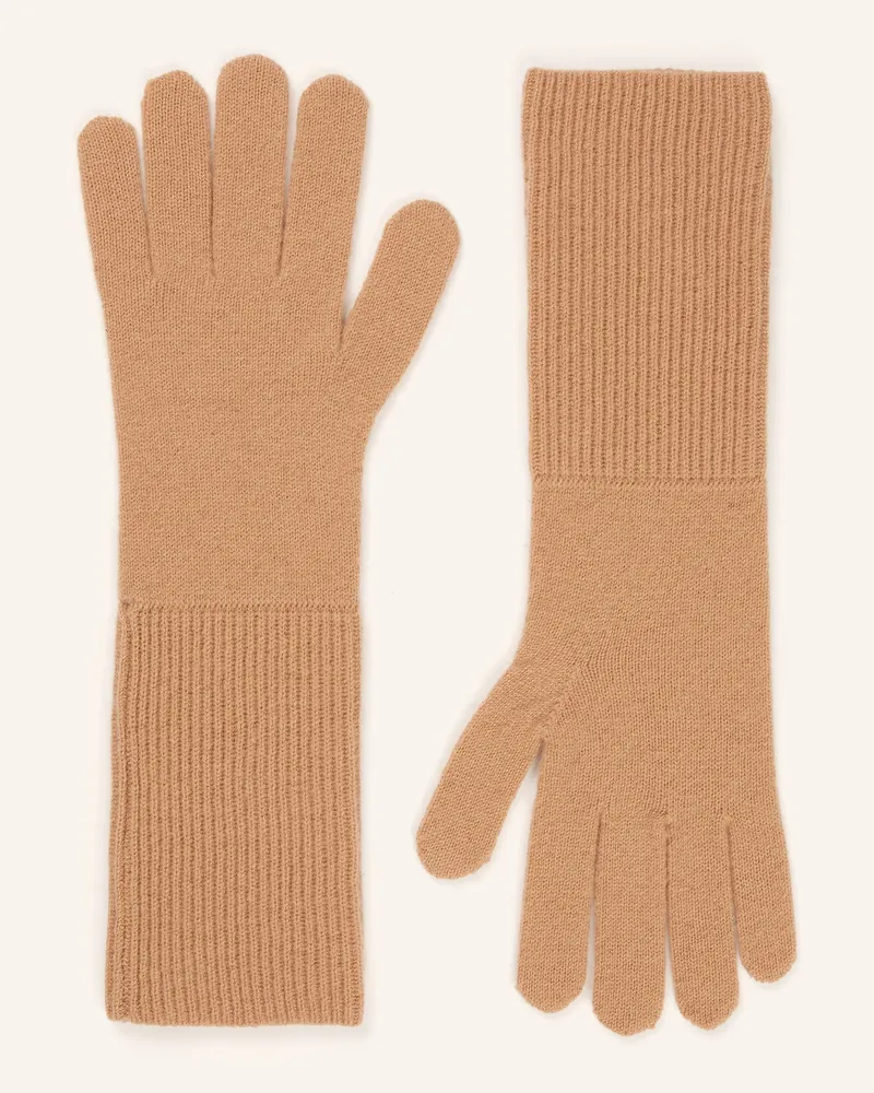 Darling Harbour Handschuhe Aus Cashmere braun Camel