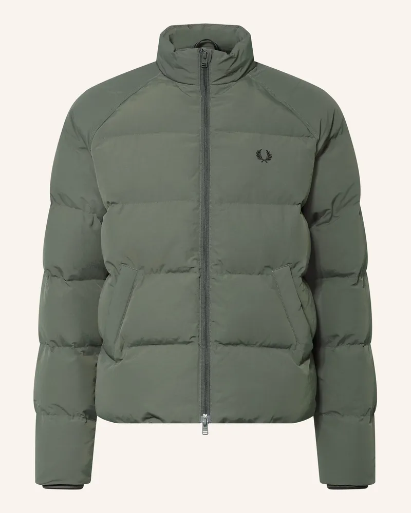 Fred Perry Steppjacke gruen Oliv