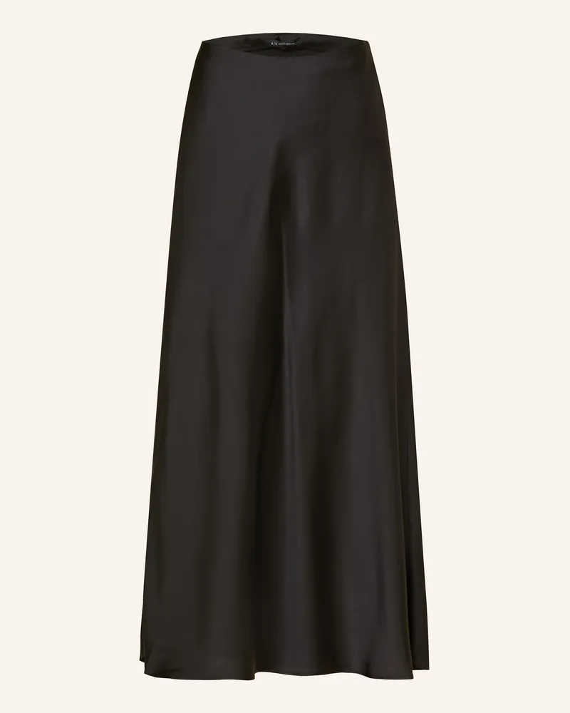 Armani Exchange Satinrock schwarz Schwarz