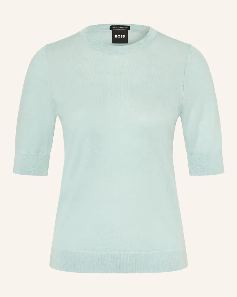 HUGO BOSS Strickshirt Farbella gruen Mint