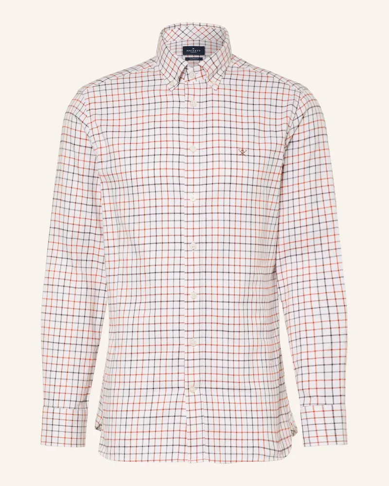 Hackett Hemd Tattersall Tailored Fit orange Creme