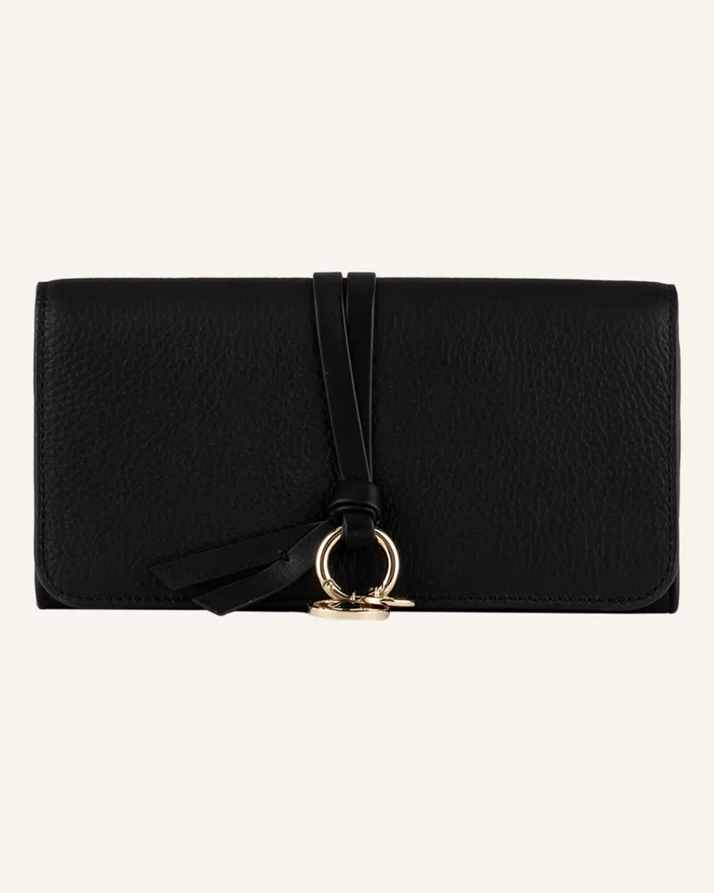 Chloé Geldbörse Alphabet schwarz Black