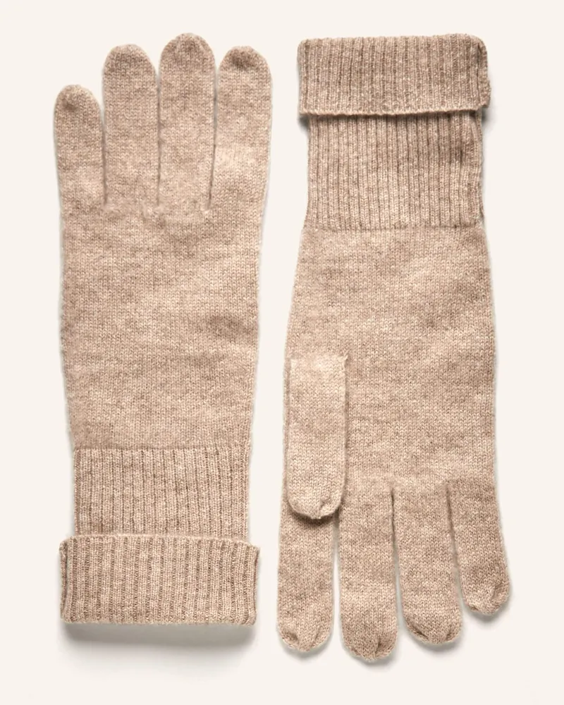 S. Marlon Handschuhe aus Cashmere Beige