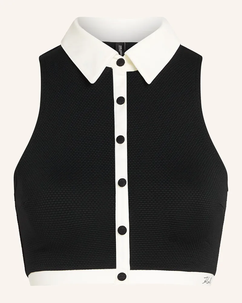 Karl Lagerfeld Bikini-Top Weiss