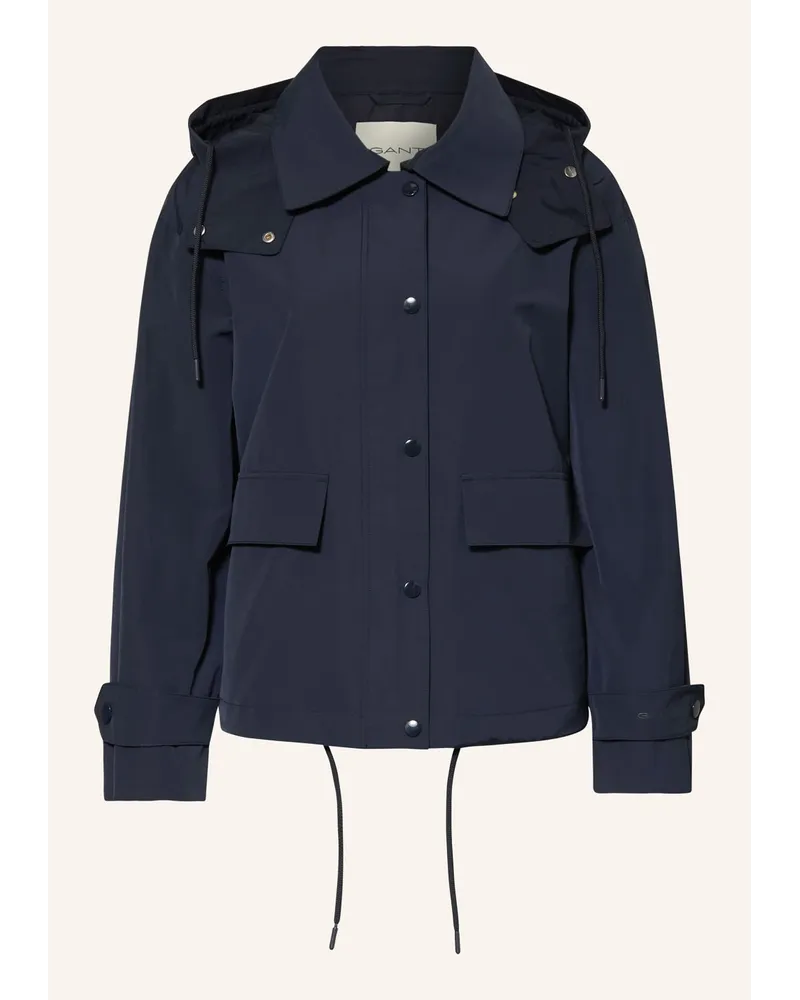 Gant Jacke mit abnehmbarer Kapuze Blau