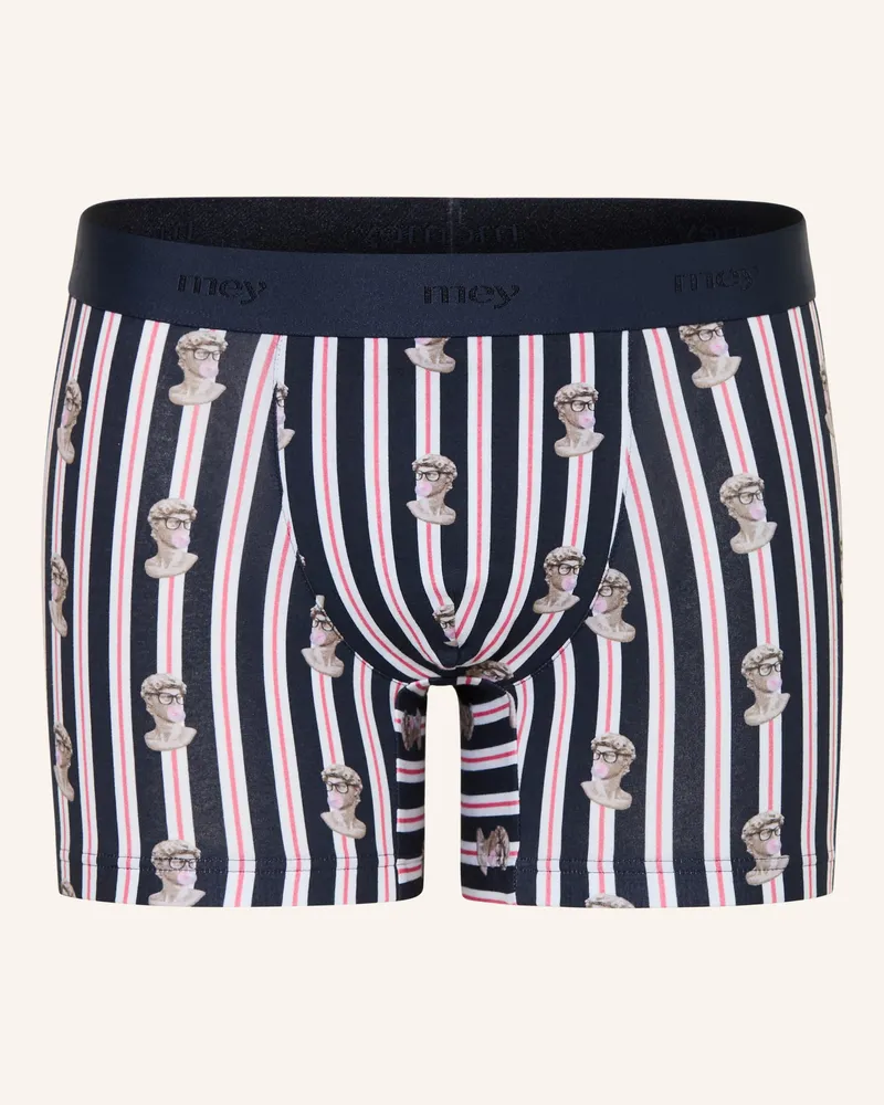 Mey Boxershorts Serie Marble Muse blau Dunkelblau