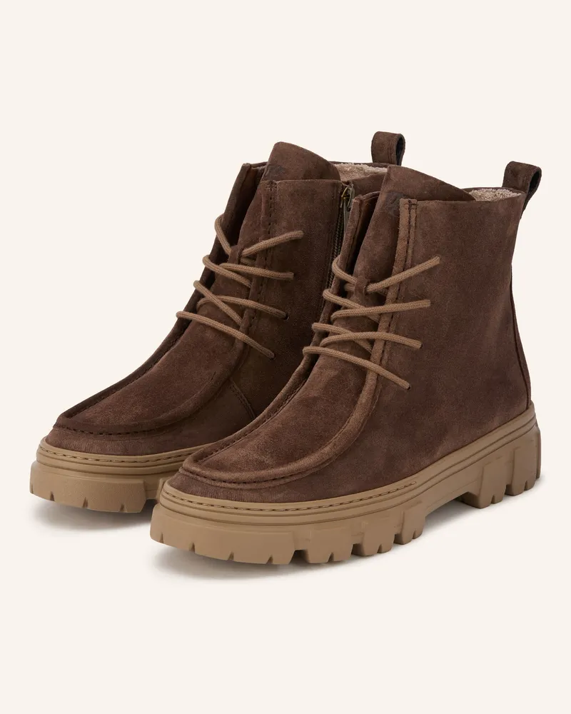 paul green Schnürboots braun Braun