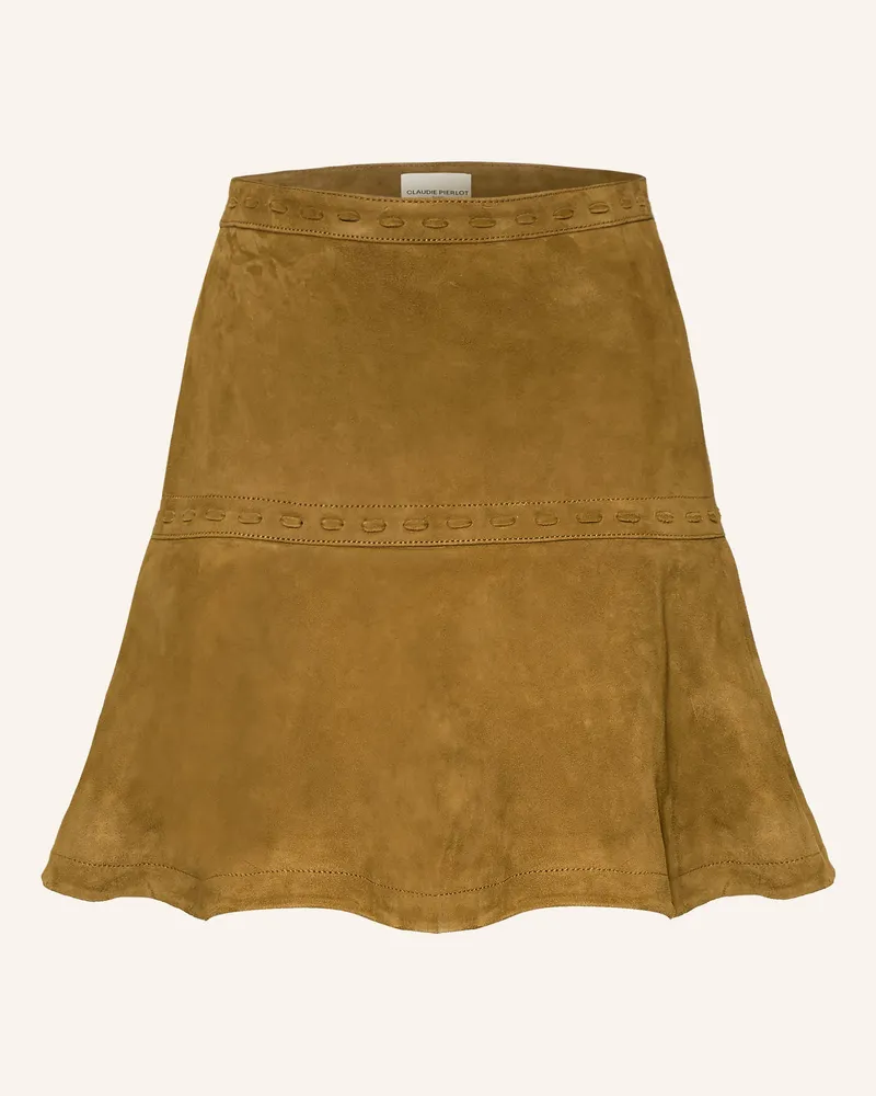 Claudie Pierlot Lederrock braun Braun