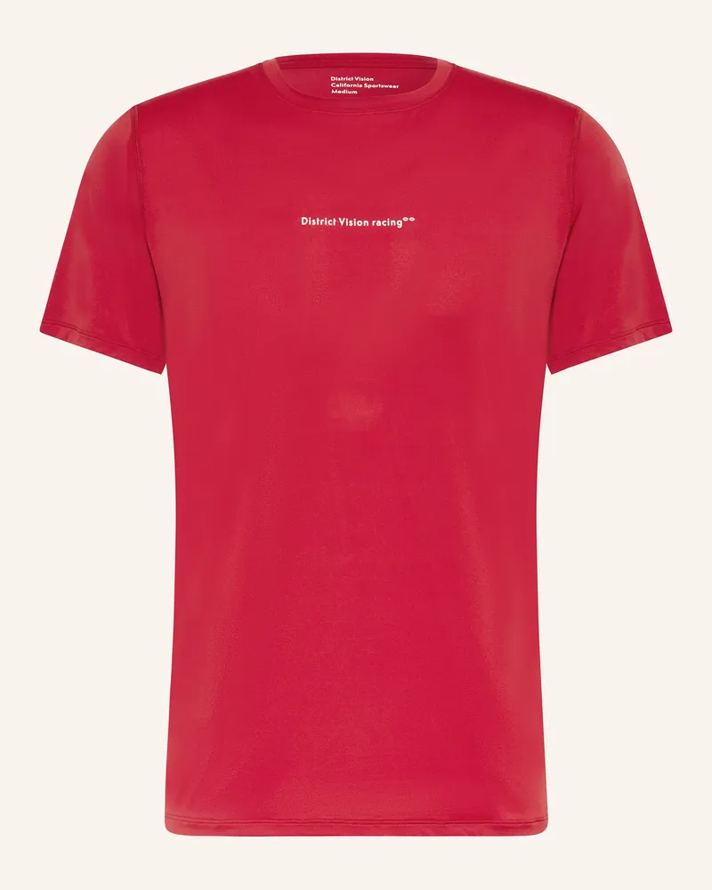 District Vision Laufshirt Dunkelrot