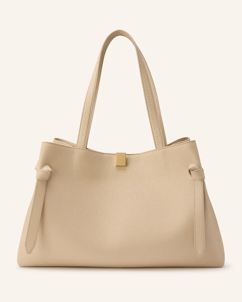 YUZEFI Schultertasche Gyoza weiss Hellbraun