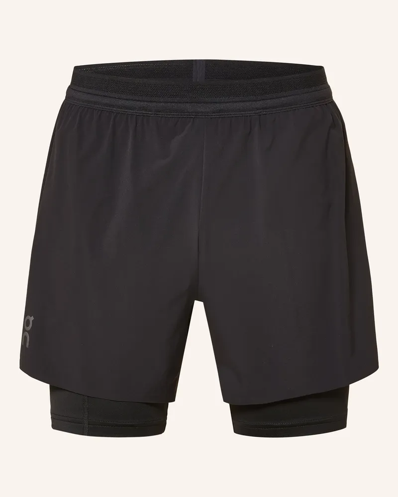 ON 2-in-1-Laufshorts PERFORMANCE Schwarz