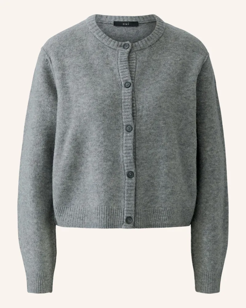 Oui  Strickjacke Ilaya grau Grau
