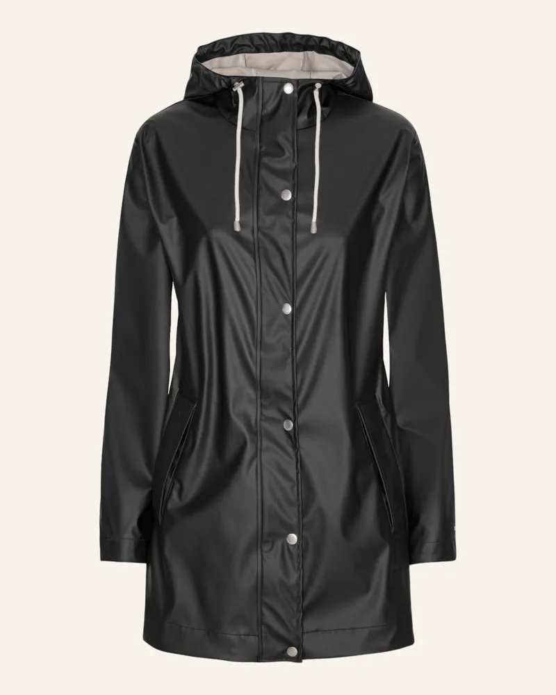 Ilse Jacobsen Regenjacke schwarz Schwarz