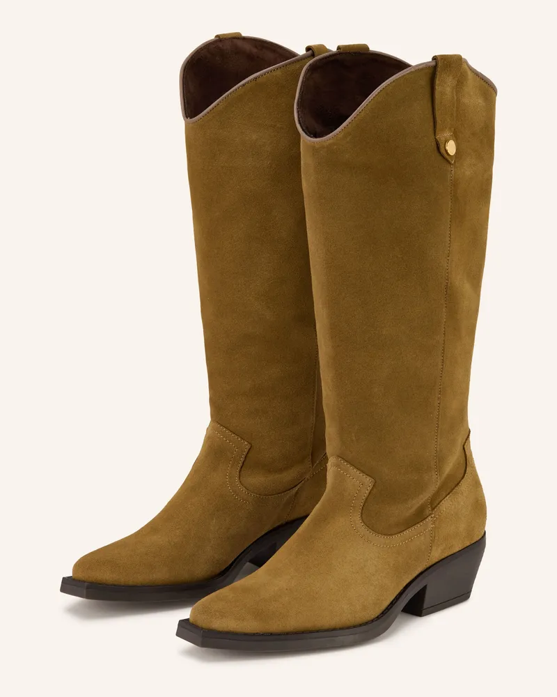 Steve Madden Cowboy Boots Wiraya gruen Khaki